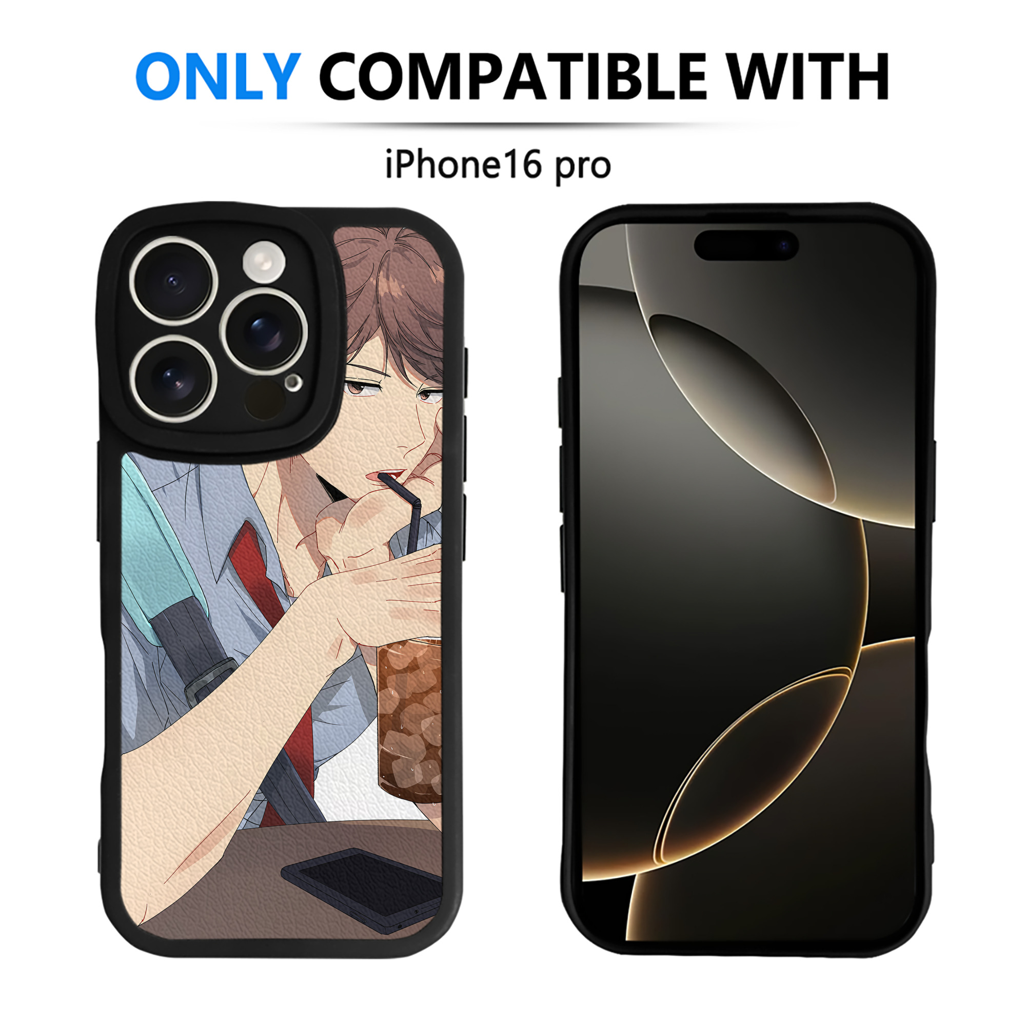 （画像用） ハイキュー!! Haikyu!! 【iPhone 16シリーズ対応】シリコンスマホケース（レザー調） 材質：シリコン